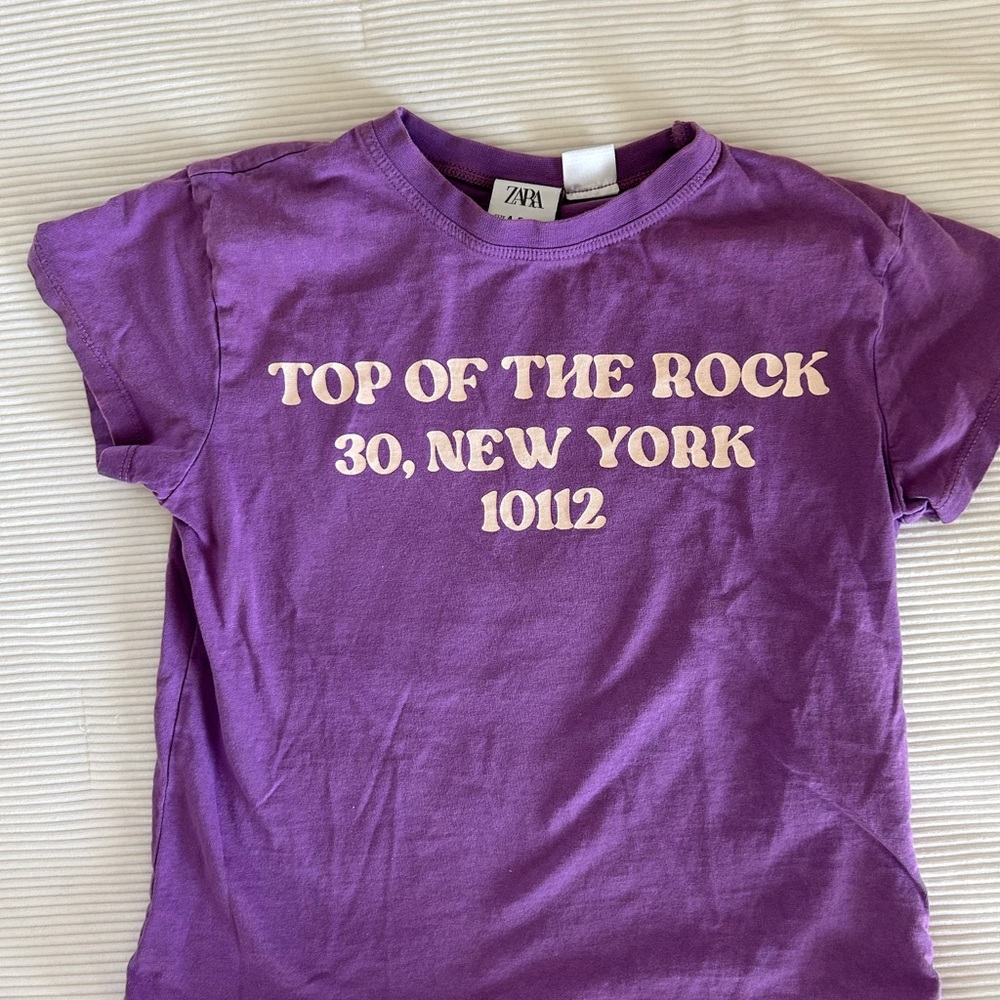 Zara Kids Purple Graphic Tee